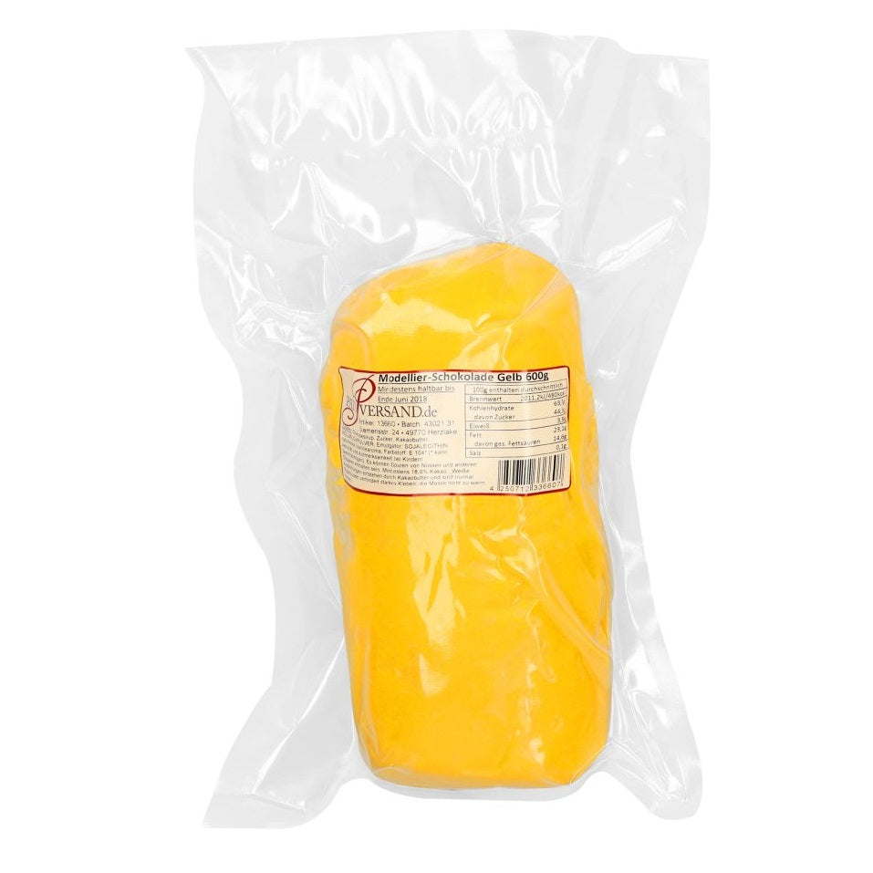 Modellier-Schokolade Gelb 600g