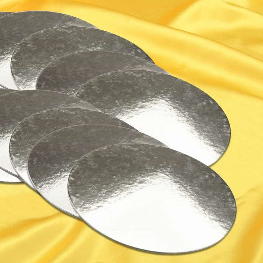 Cakecard Silber 15cm 2,5mm Stärke 10er Set