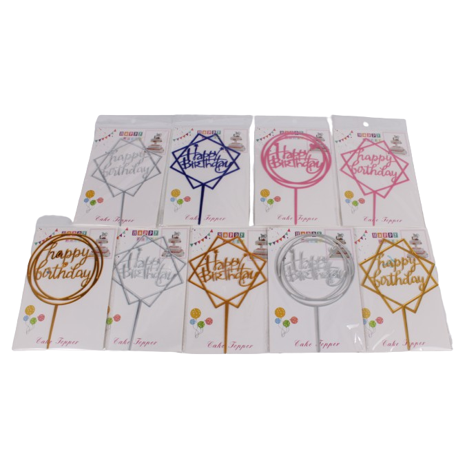 9x Happy Birthday Set