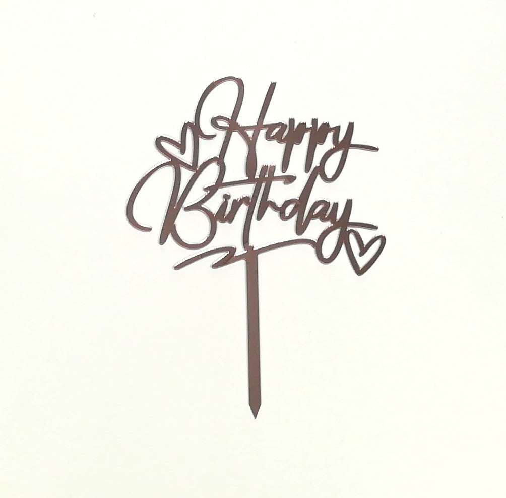 Happy Birthday geschwungen Herz