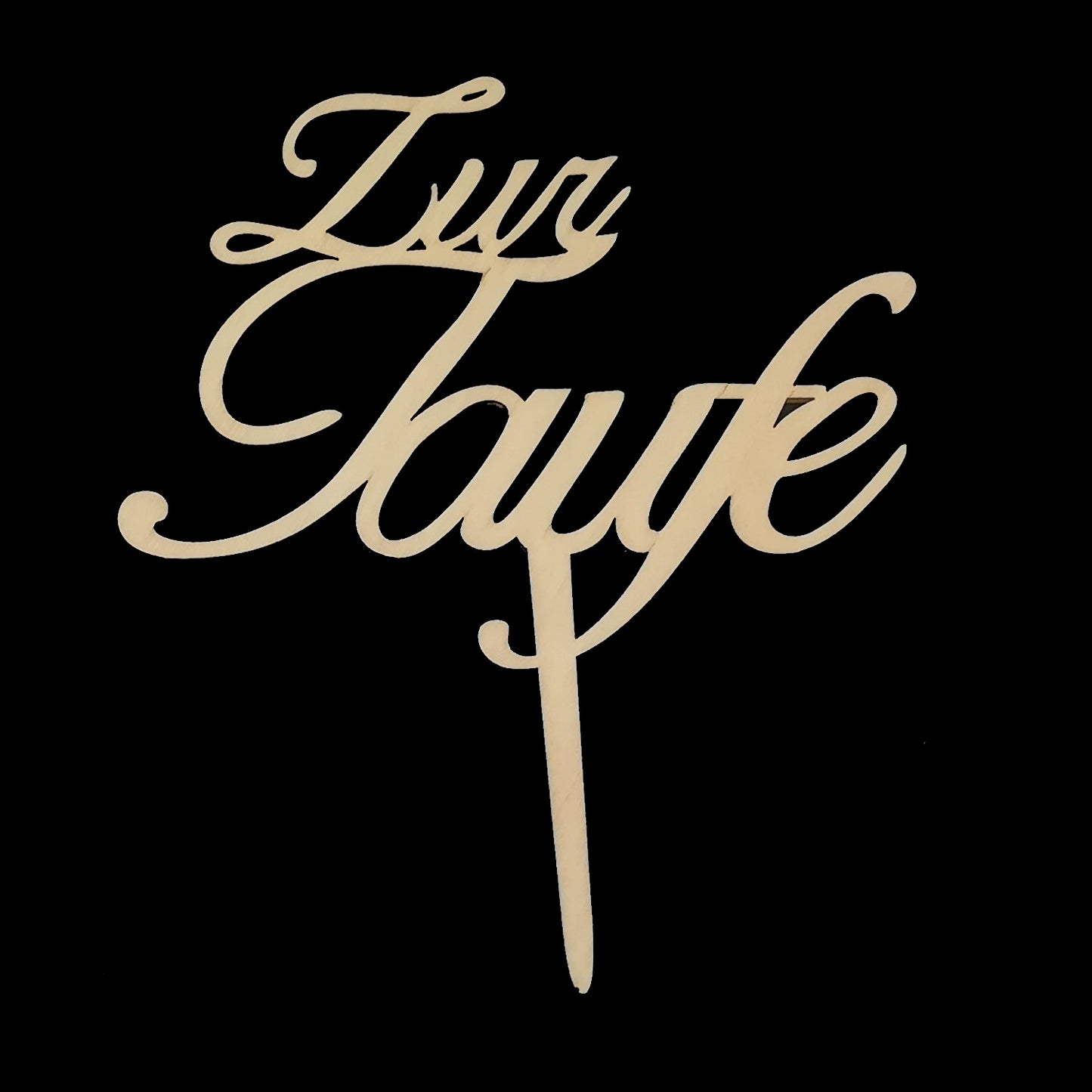 Zur Taufe Kuchenstecker Holz