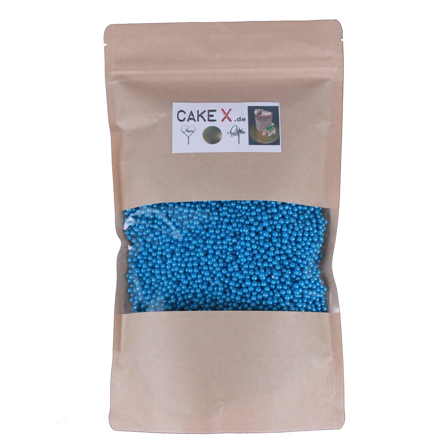 Zuckerperlen 4mm 500g blau