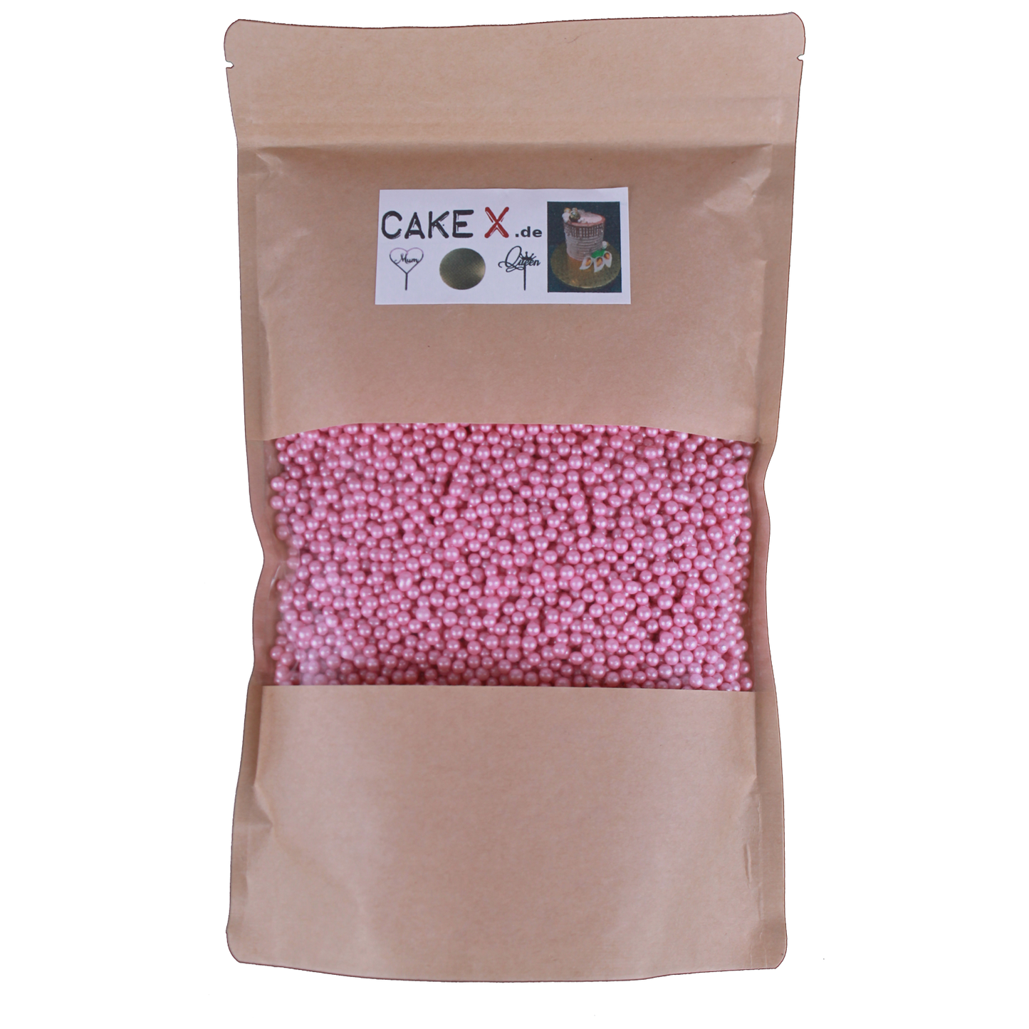 Zuckerperlen 4mm 100g rosa