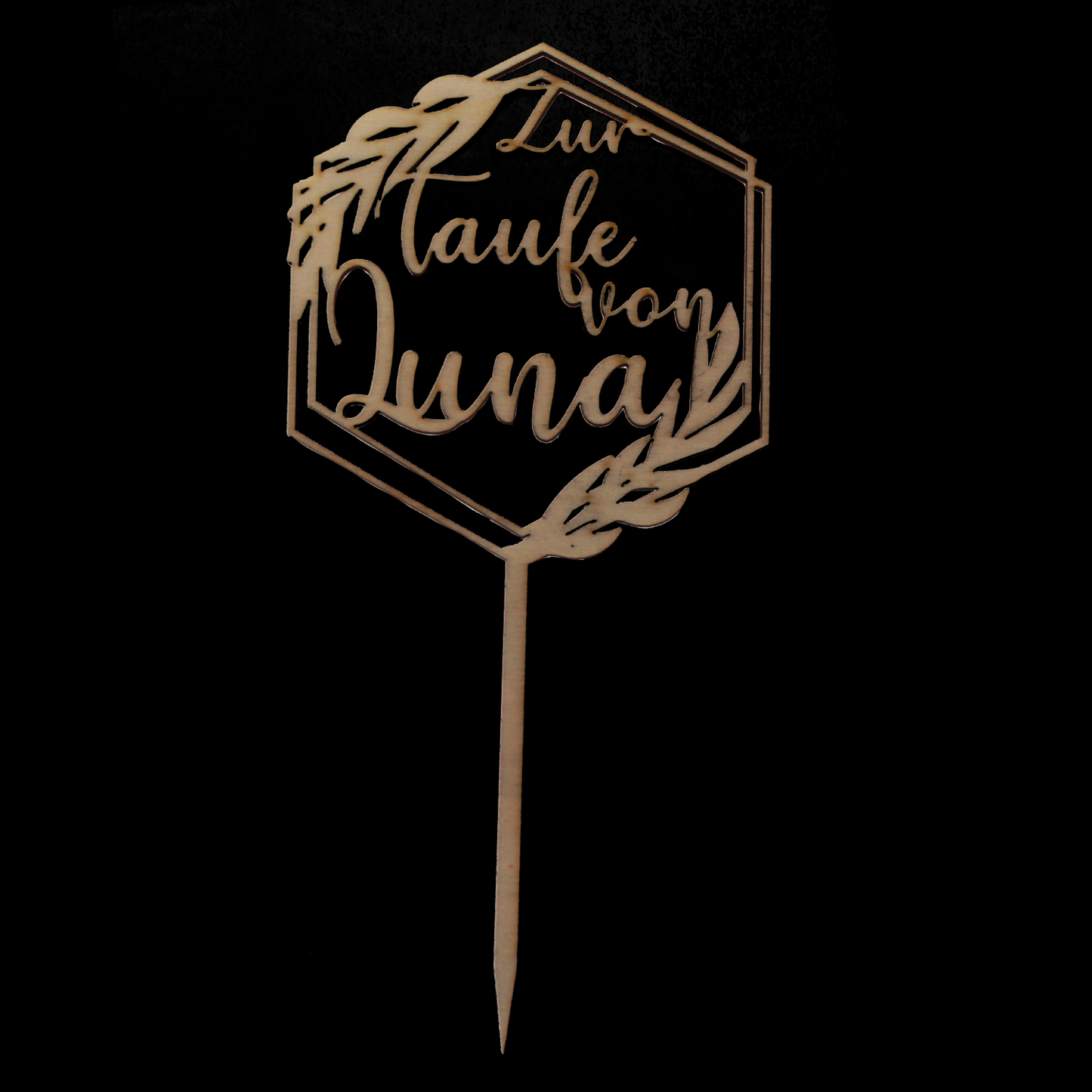 Groß / Personalisierter Caketopper bis 35cm / Holz