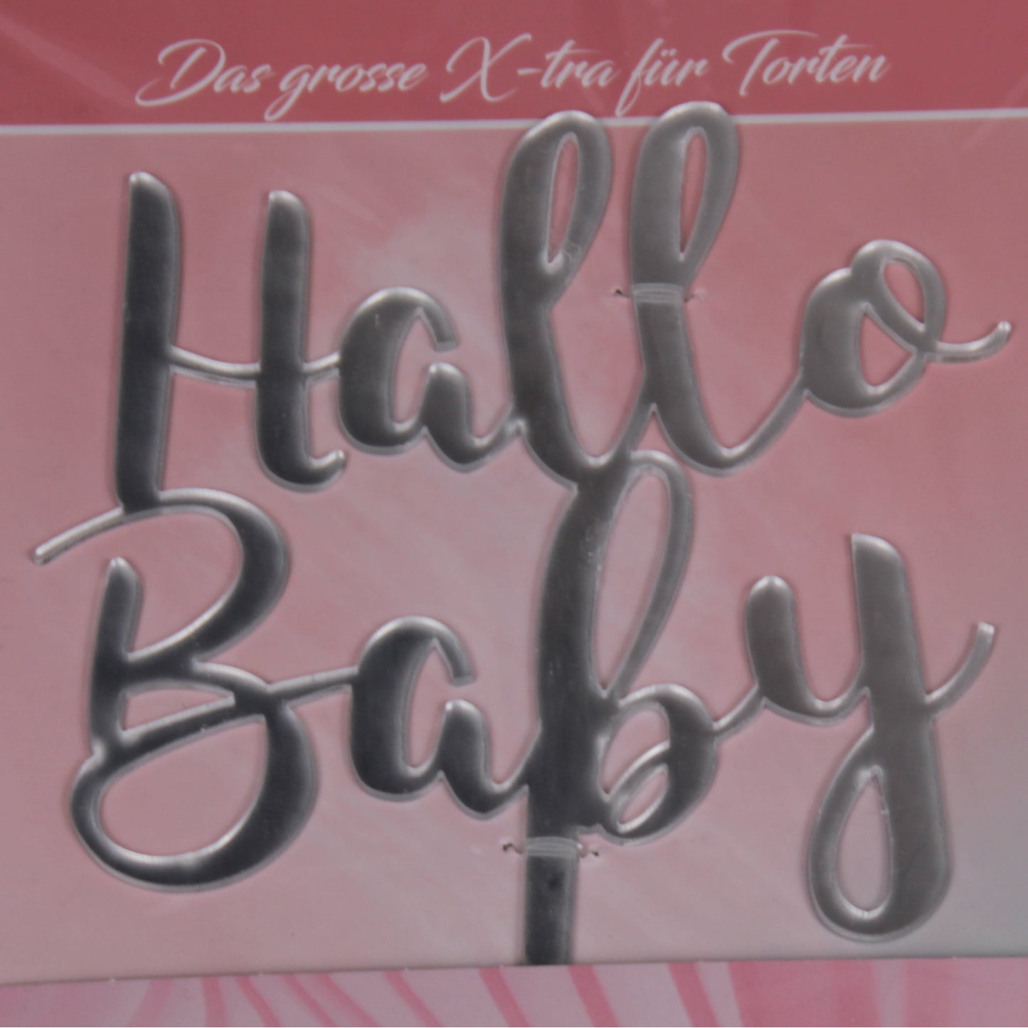 Hallo Baby Caketopper Kuchenstecker Acryl