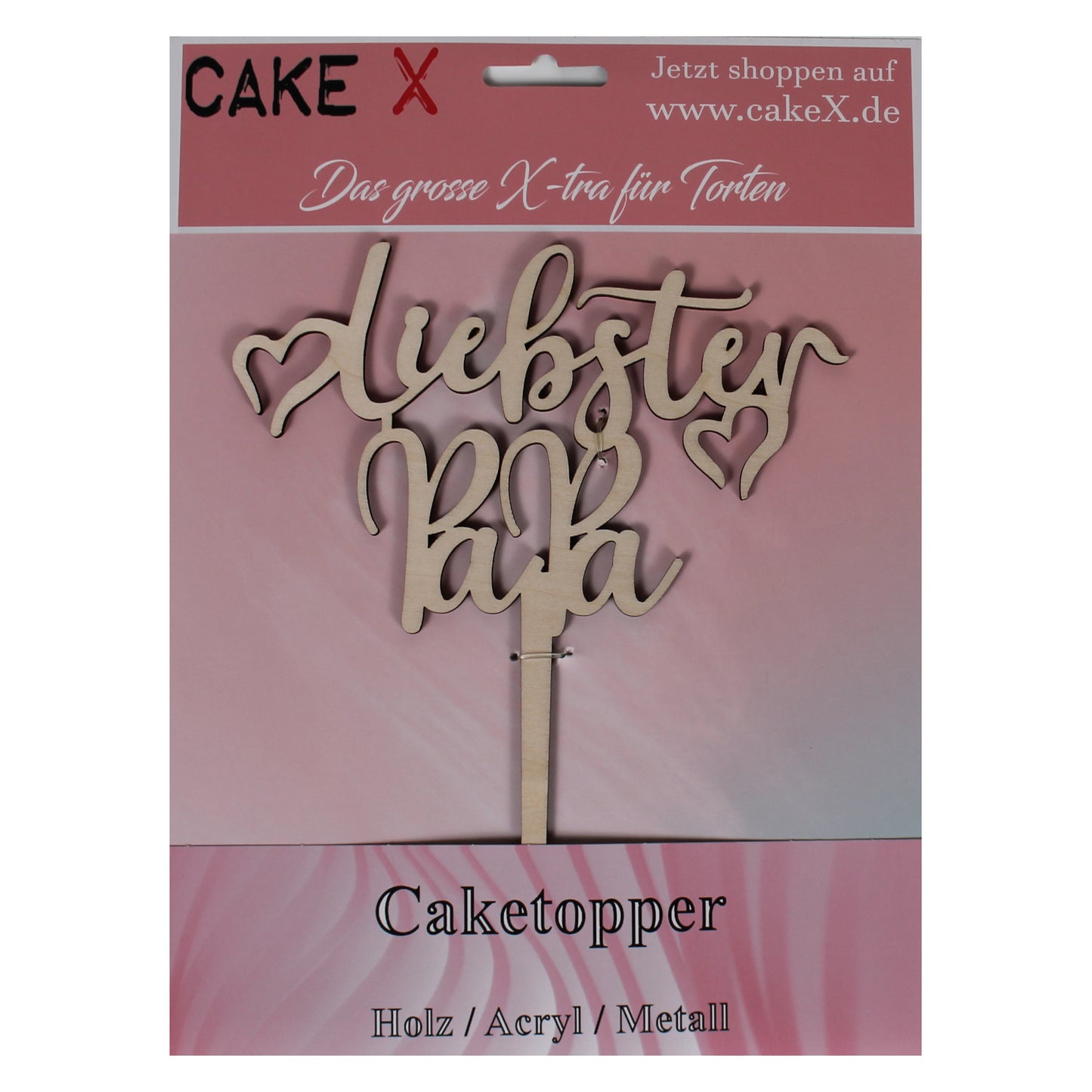 Liebster Papa Kuchenstecker Holz