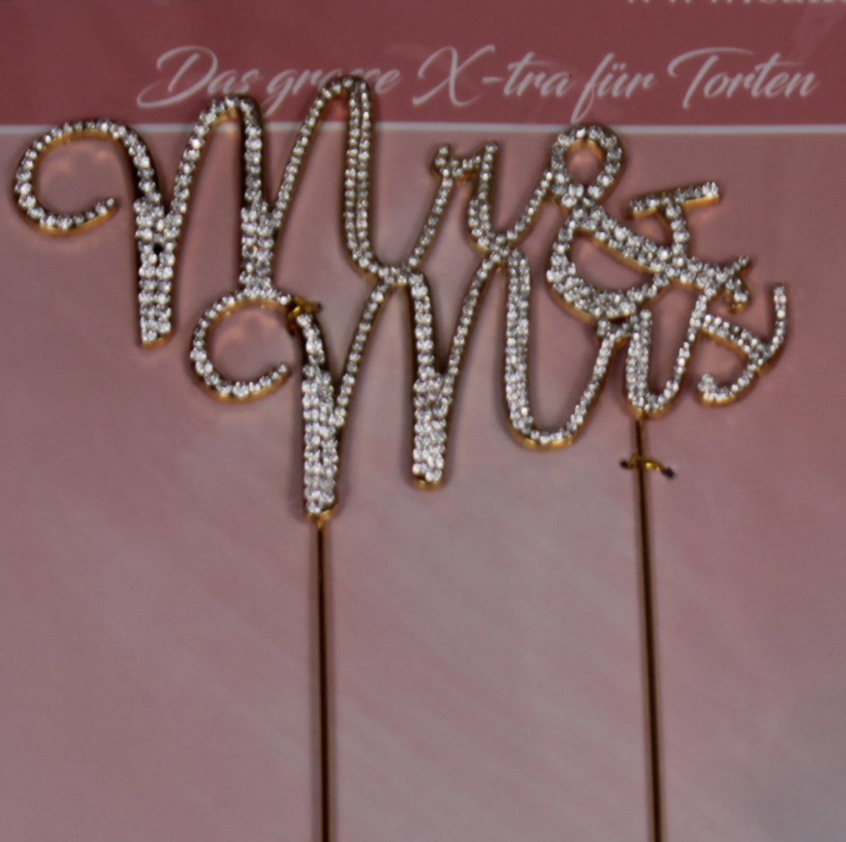 Mr&Mrs Caketopper Strass gold oder silber