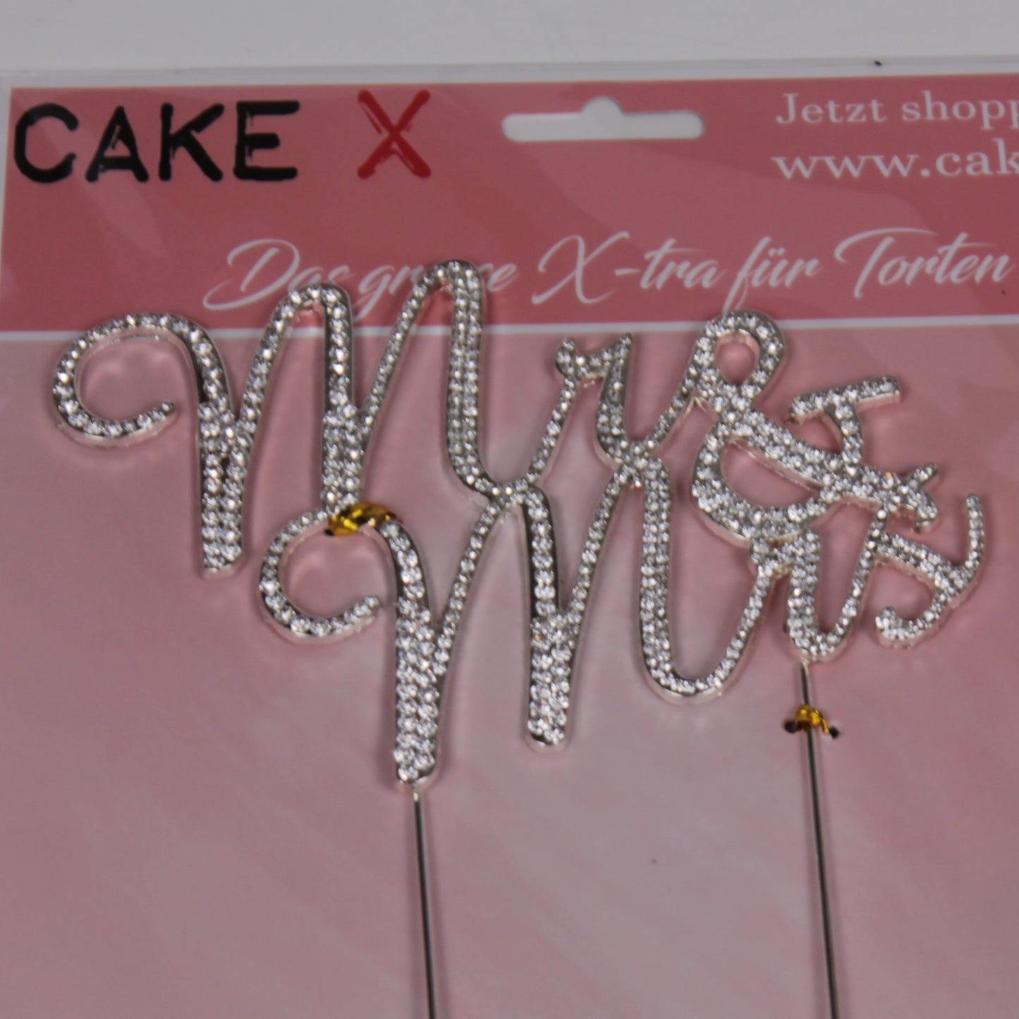 Mr&Mrs Caketopper Strass gold oder silber