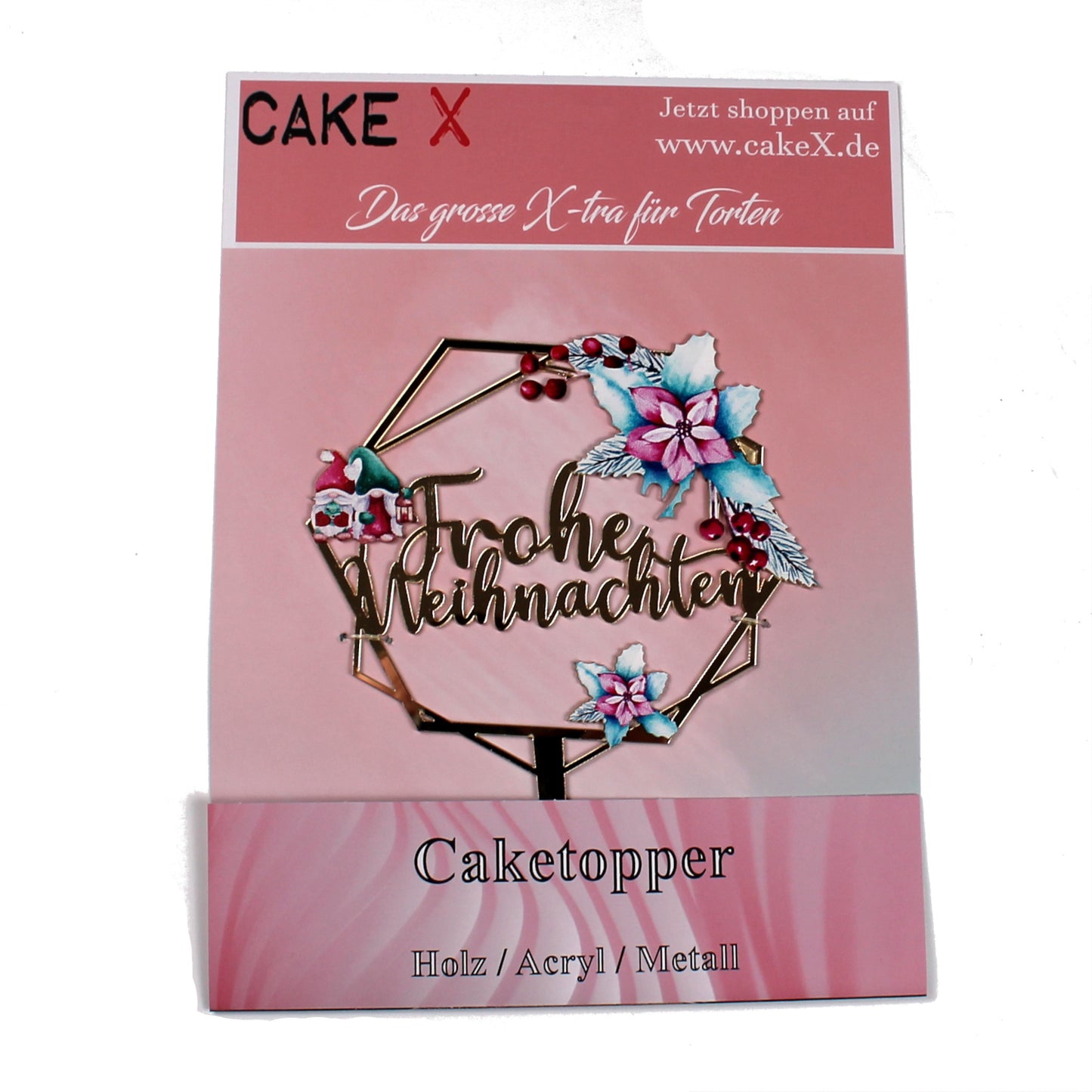 Frohe Weihnachten Kuchenstecker