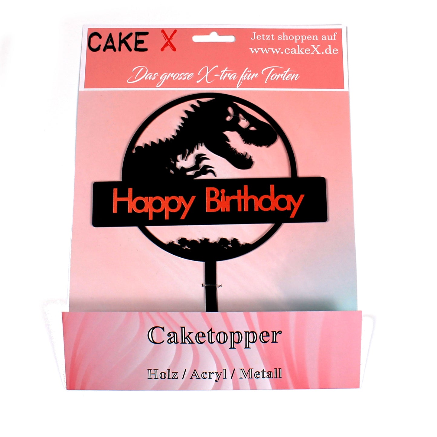 Happy Birthday Dino Kuchenstecker T-Rex