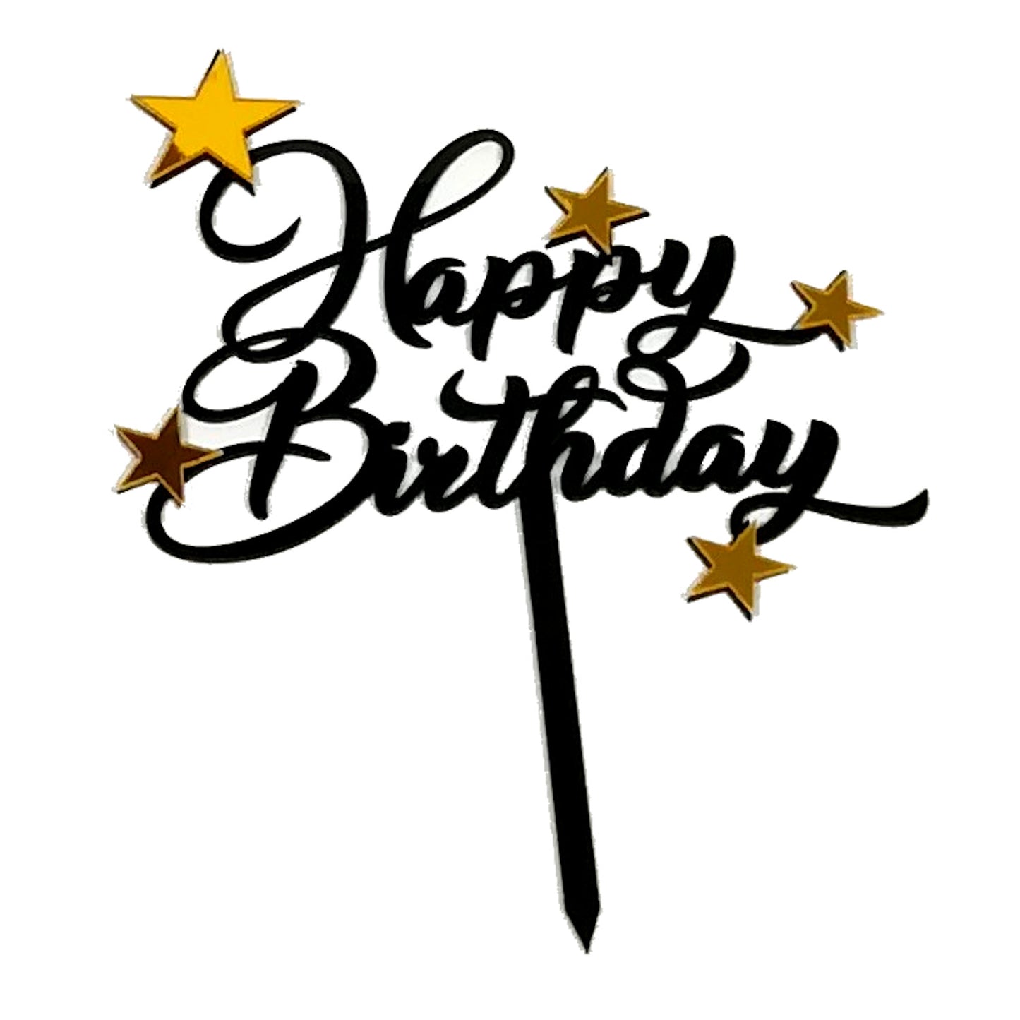 Happy Birthday Sterne / Kuchenstecker