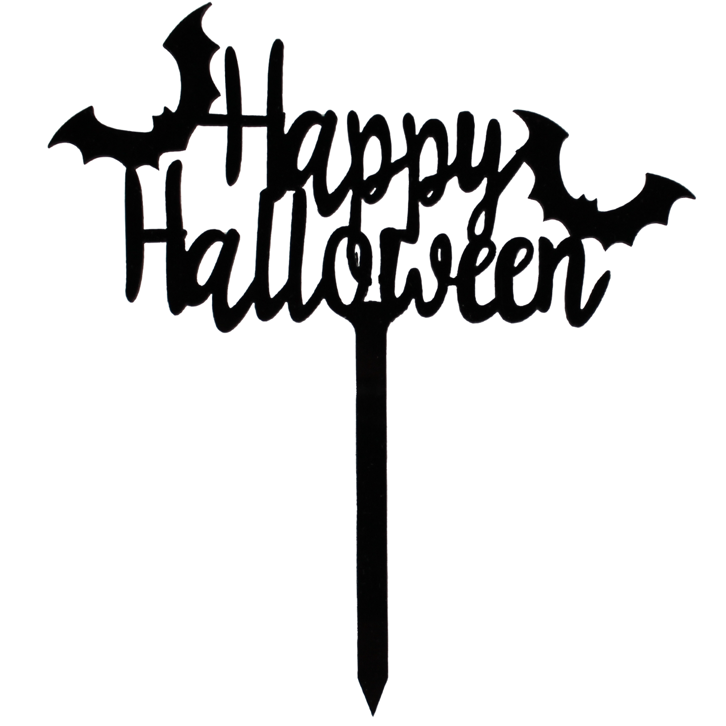 Halloween mit 2 Fledermäusen Caketopper Kuchenstecker