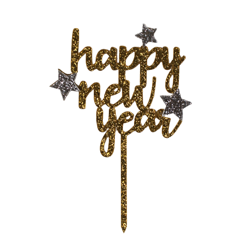 Happy new year mit Sternen