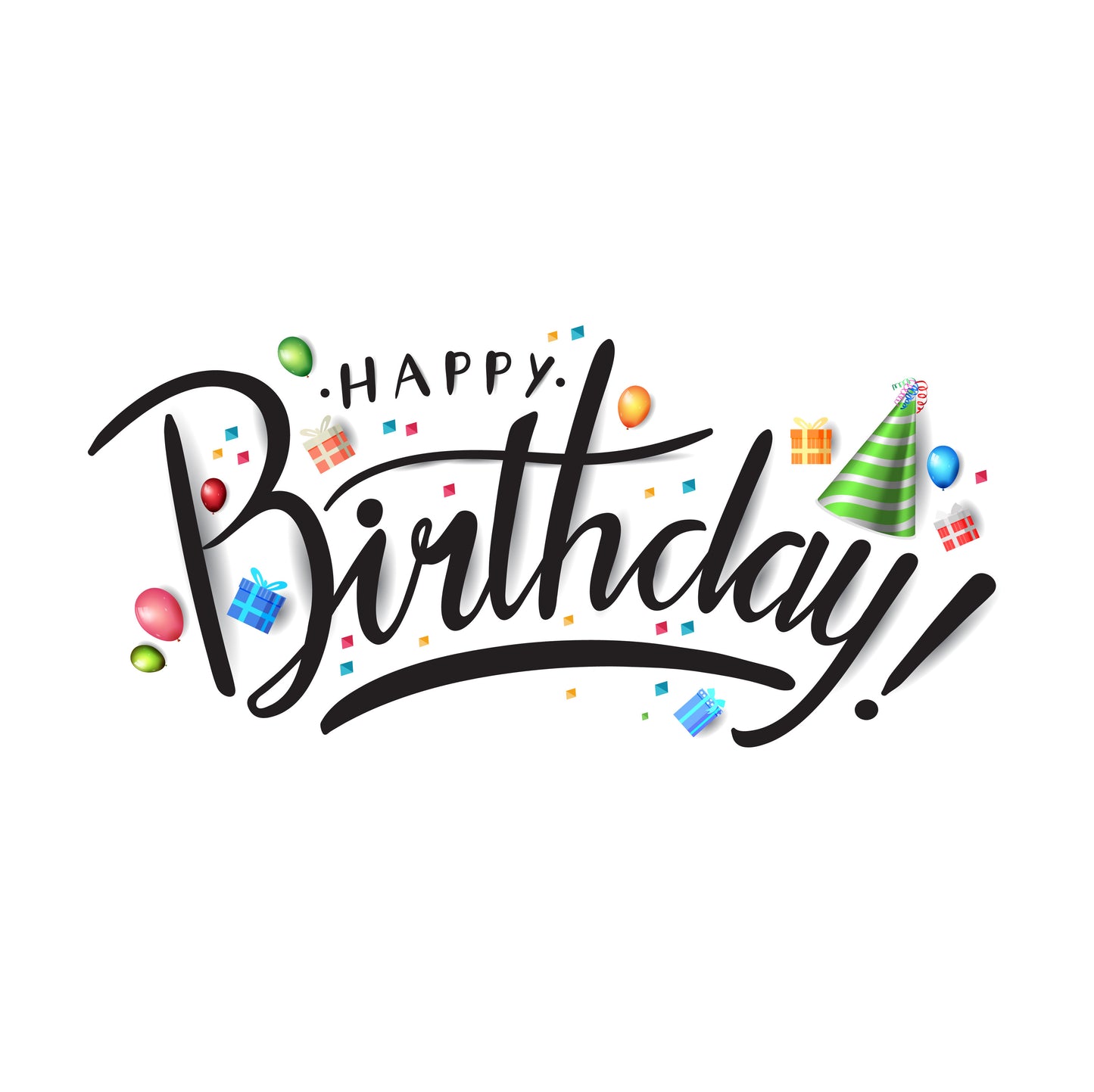 "Happy Birthday" Fondantpapier Aufleger