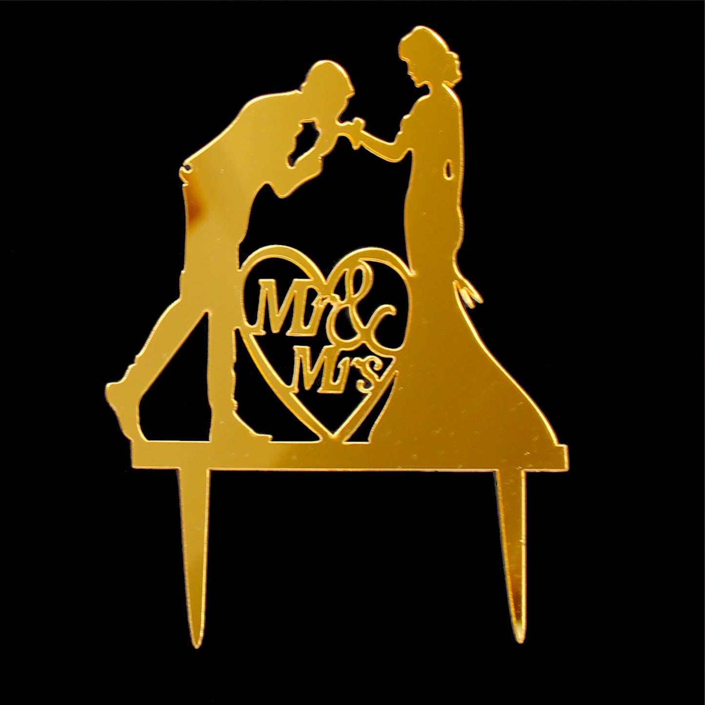 Handkuss Mr & Ms / Kuchenstecker