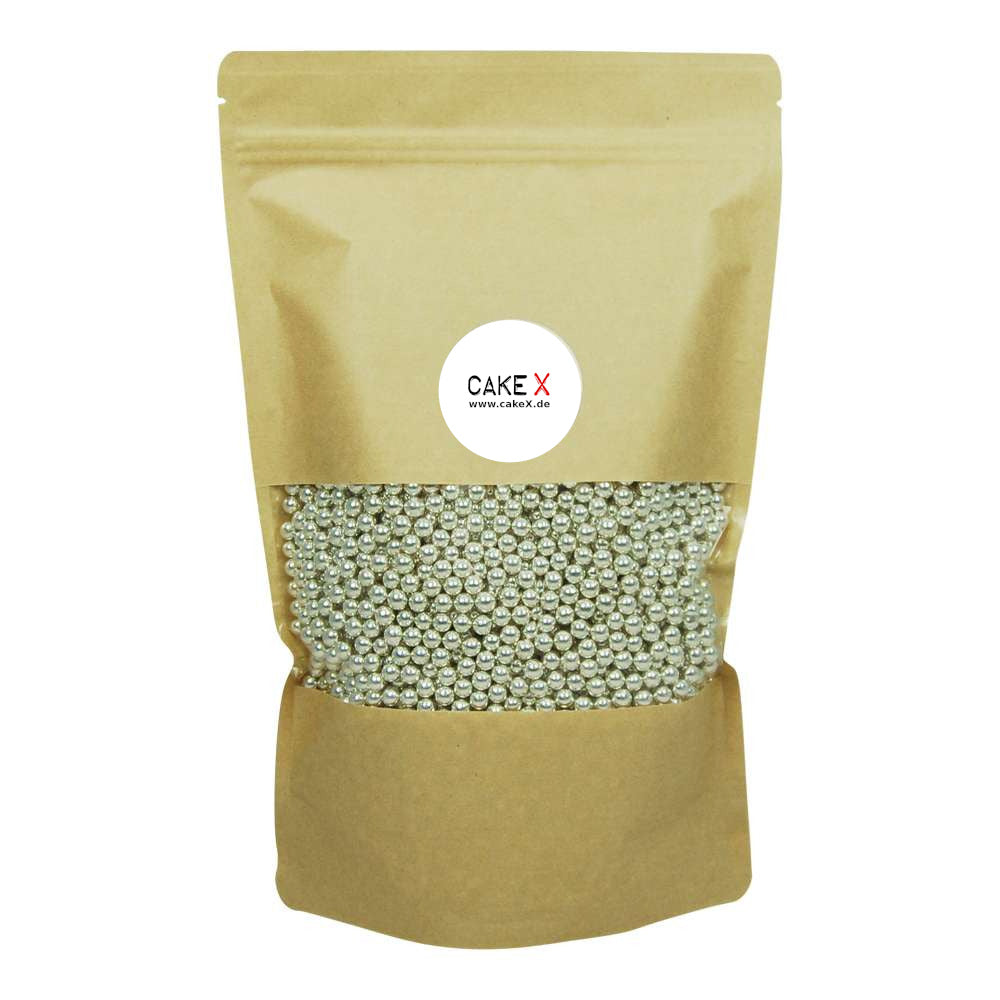 Zuckerperlen 7mm 100g silber
