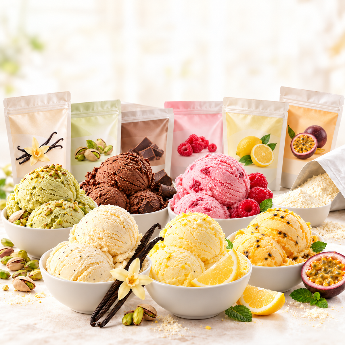 Eispulver – die schnelle Basis für cremiges Eis