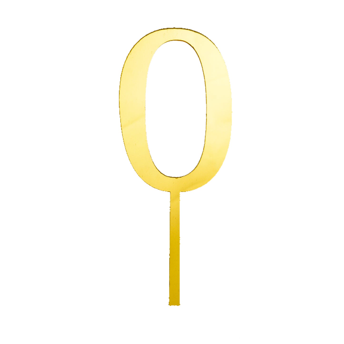 Kleine Zahlen aus Gold Acryl 0–9