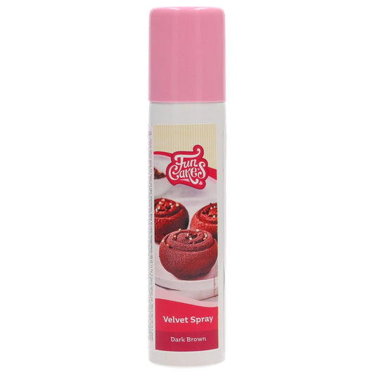 Velvet Spray dark brown 100ml FunCakes