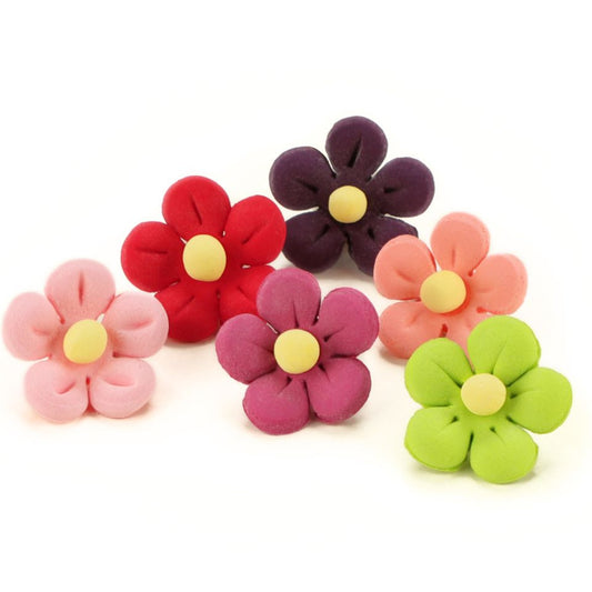 Blumen 21mm bunt Zucker 10 Stück