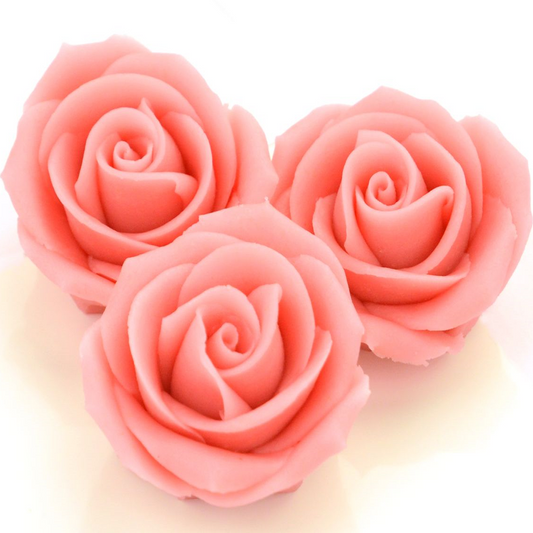 Marzipan-Rosen groß rosa 2 Stück MHD März 24