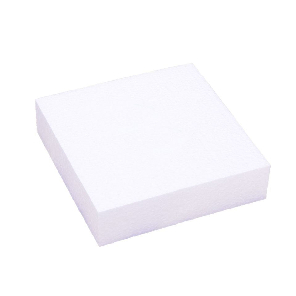 Torten-Dummy Quadrat 25cm, Höhe: 10cm