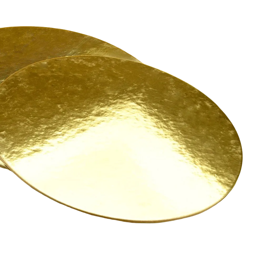 Cakecard Gold 35cm 2,5mm Stärke 2er Set - offener Rand