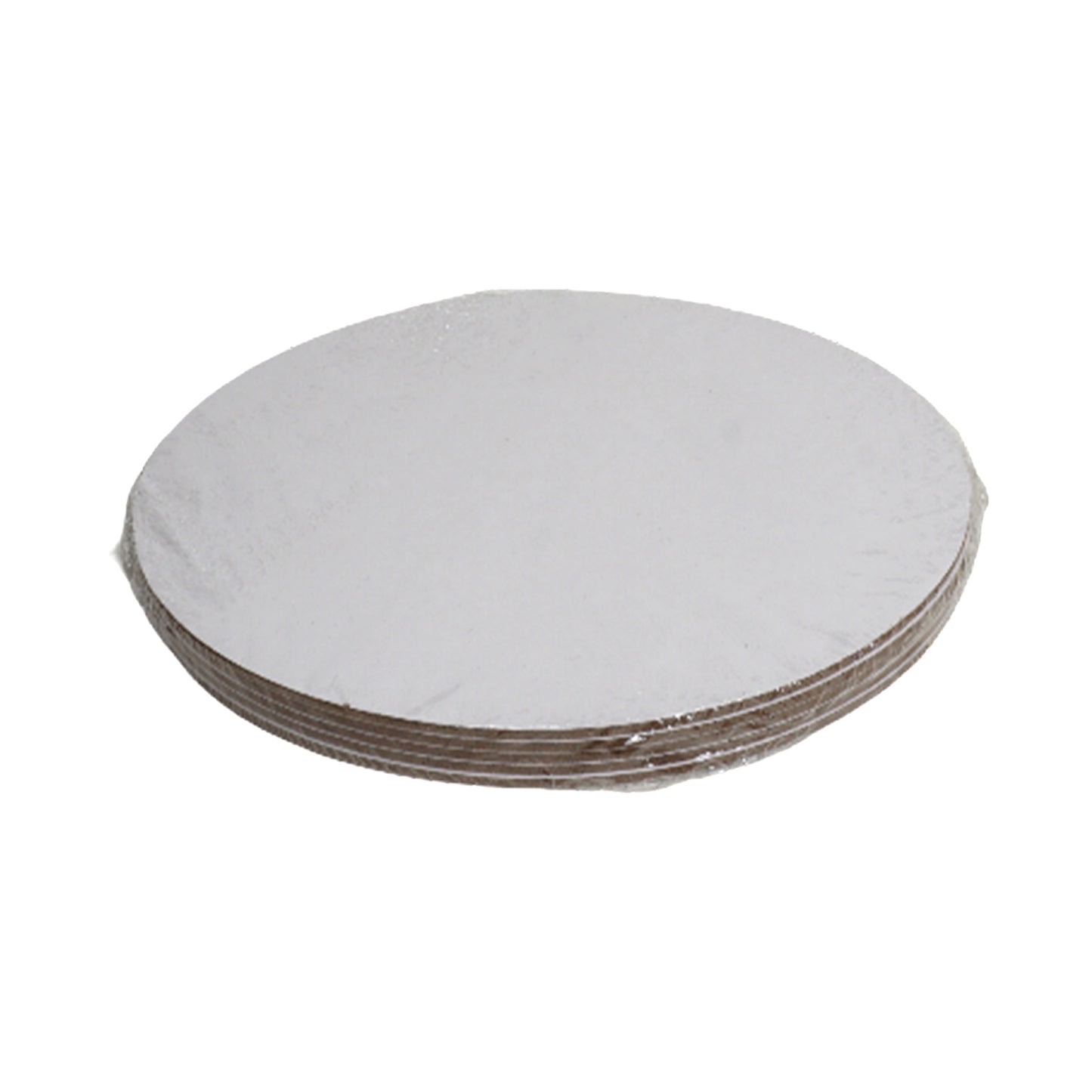 Cakecards rund 15cm weiß 5 Stück - offener Rand