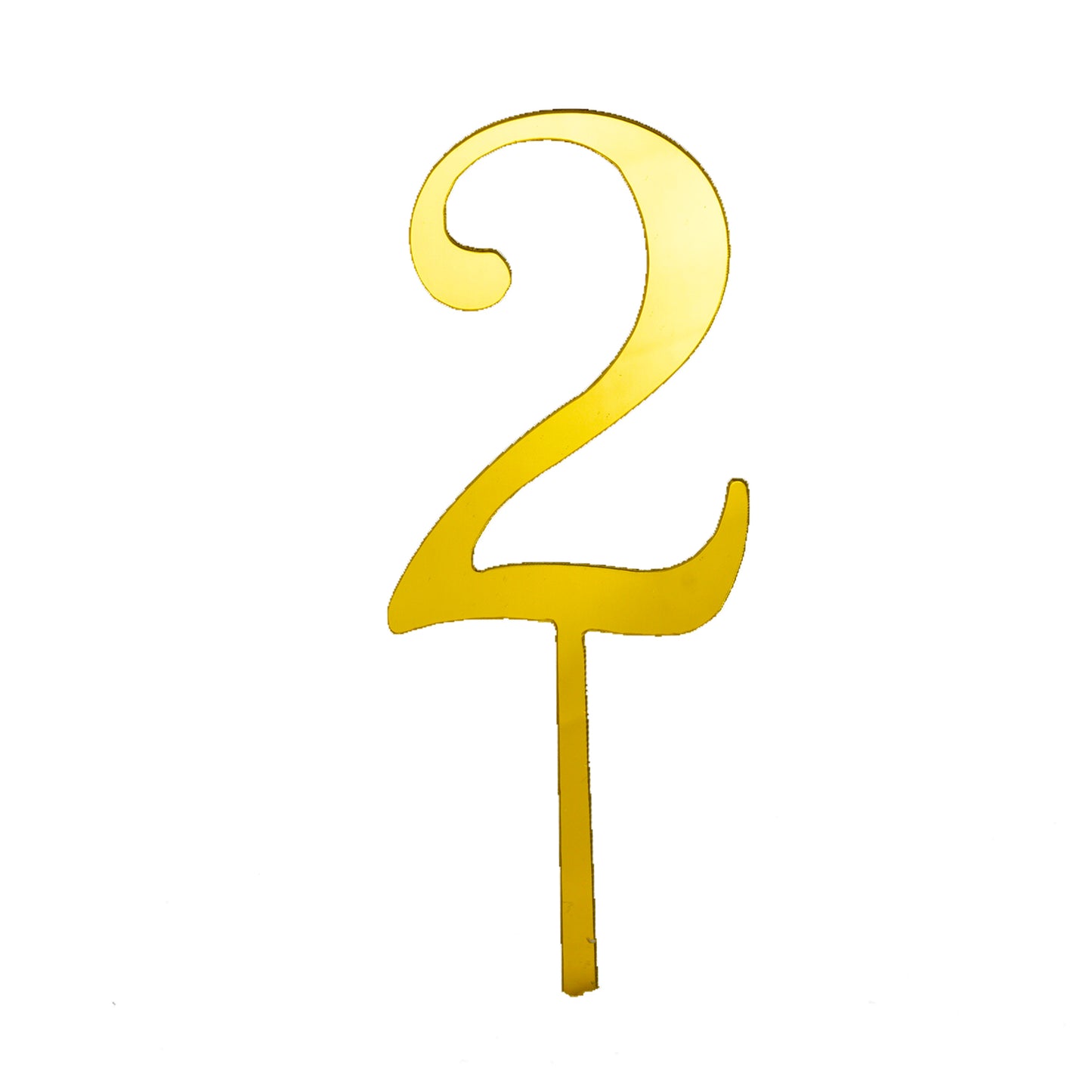 Kleine Zahlen aus Gold Acryl 0–9