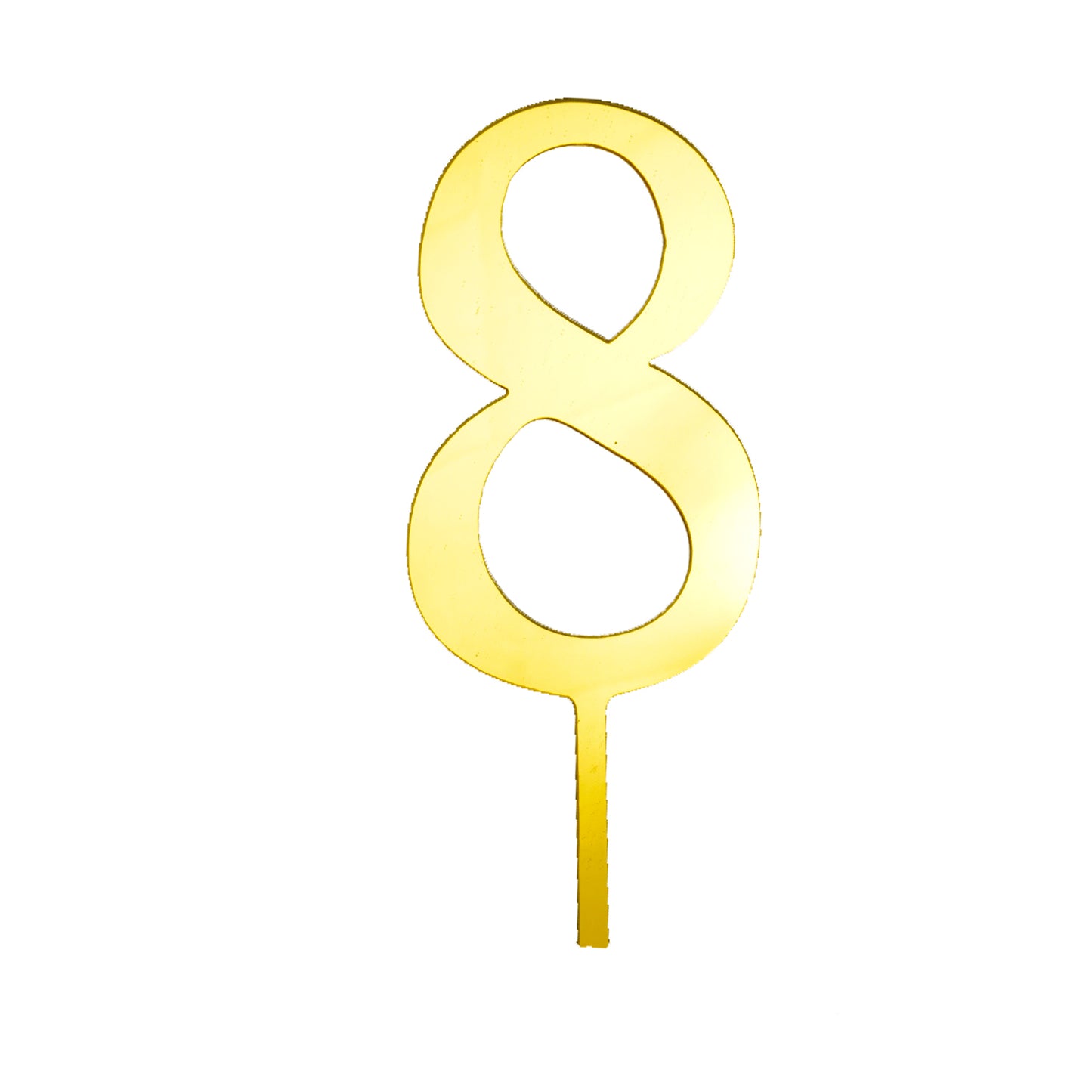 Kleine Zahlen aus Gold Acryl 0–9