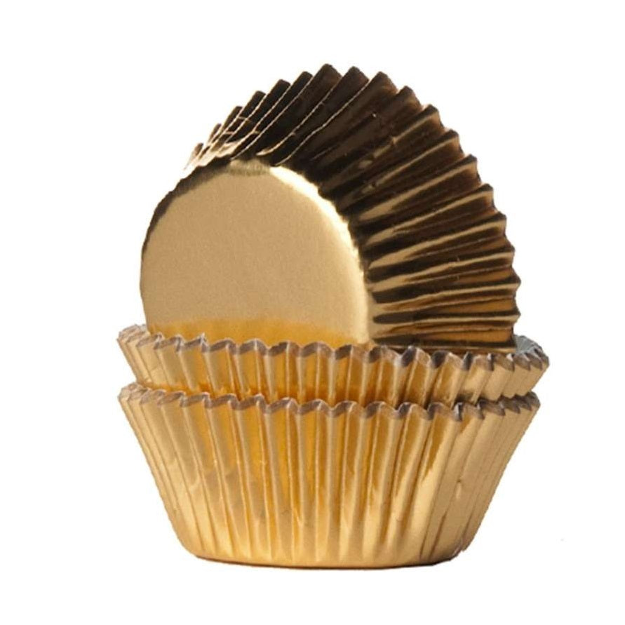 Mini-Muffinförmchen Folie gold 36 Stück