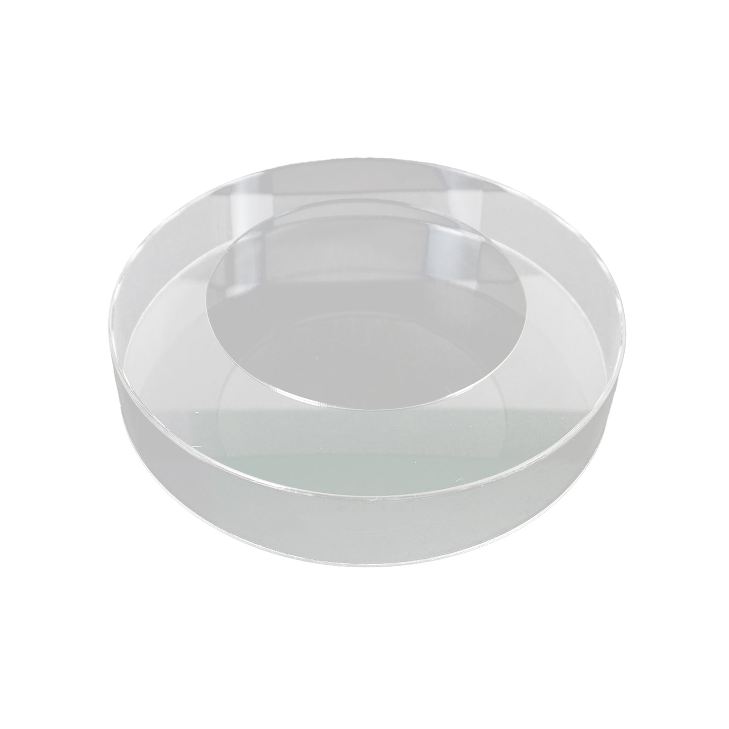 Durchsichtiger Tortendummy Durchmesser 25cm Höhe 5cm Tortentrenner Acryl