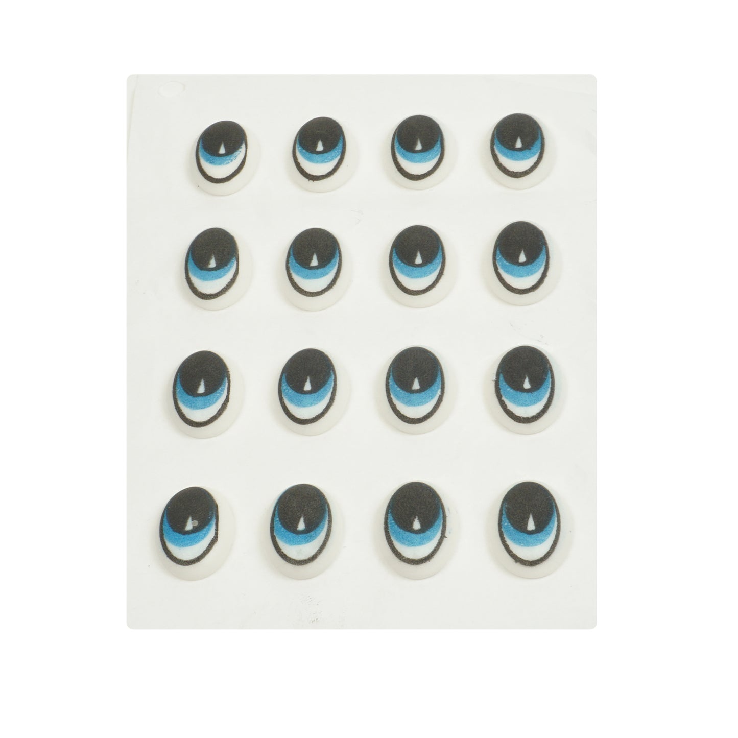 Augen Groß Zucker 16 Stück / Blau / Gelb / Braun / Grün