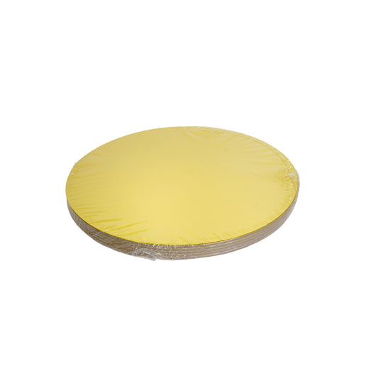 Cakecard Gold 15cm 3mm Stärke 5er Set - offener Rand