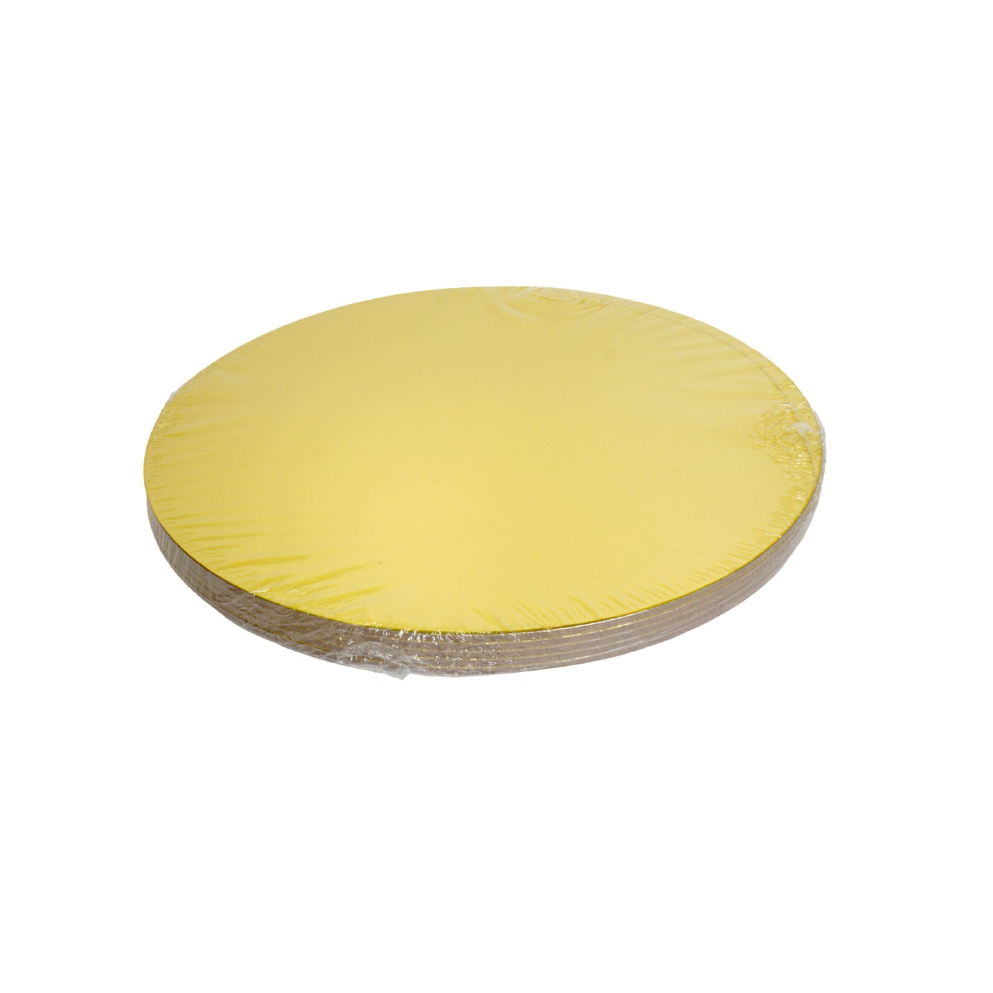 Cakecard Gold 20cm 3mm Stärke 5er Set - offener Rand