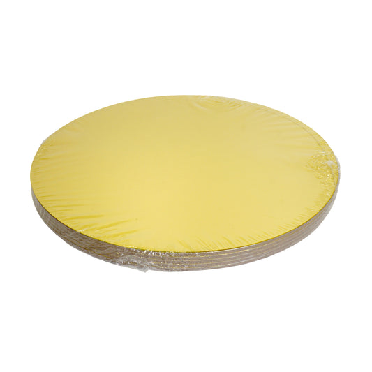 Cakecard Gold 30cm 2,5mm Stärke 3er Set - offener Rand