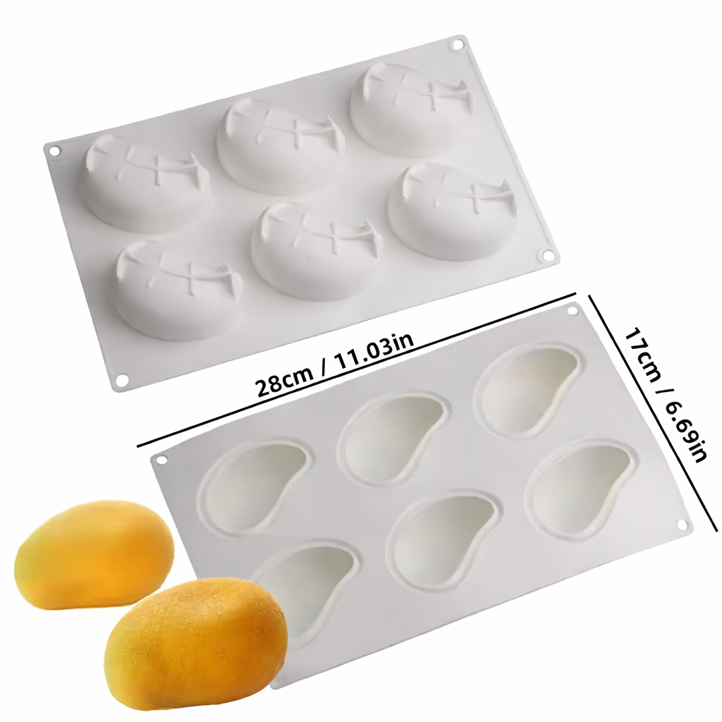 Silikonform Mango 6er im Cedric Grolet Style