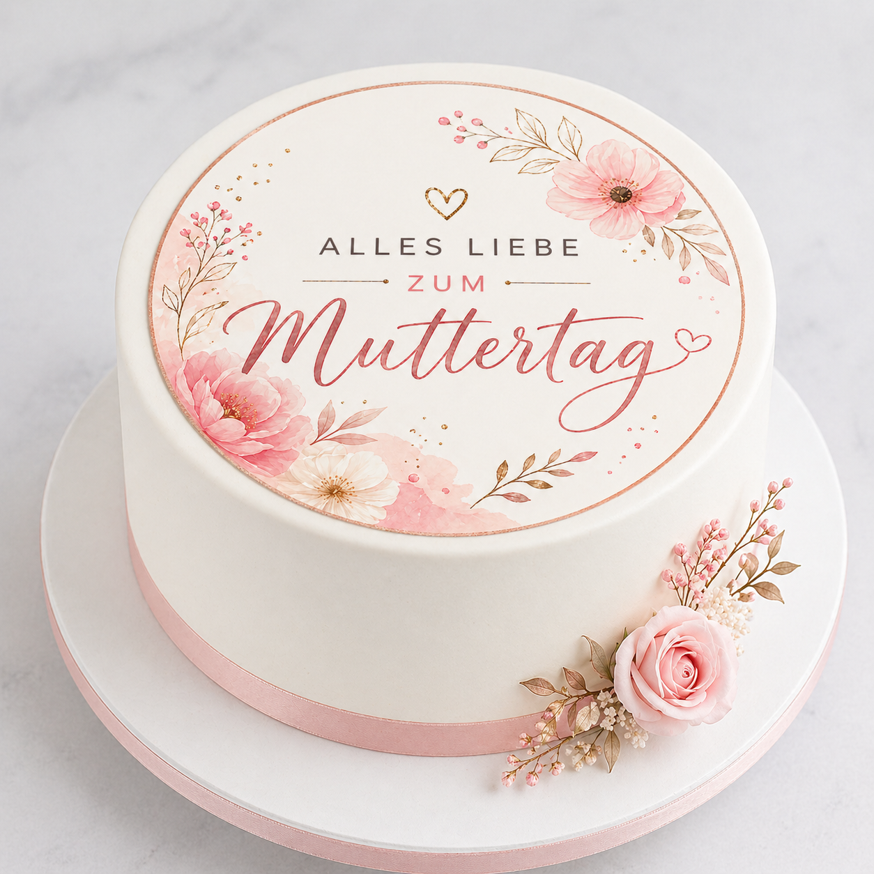 Fondantaufleger Muttertag – Alles Liebe zum Muttertag