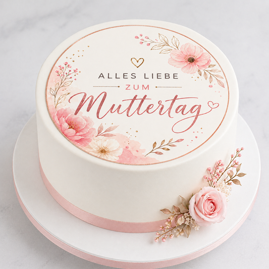 Fondantaufleger Muttertag – Alles Liebe zum Muttertag
