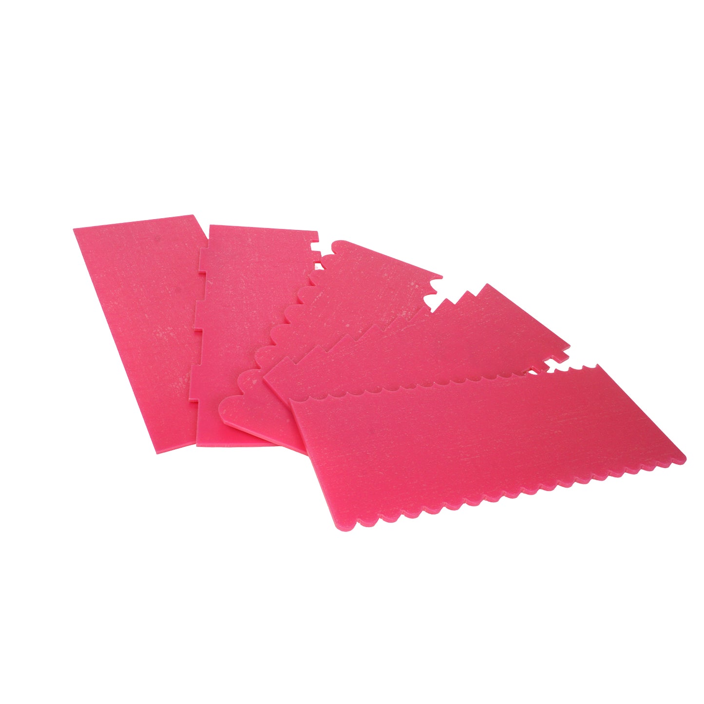 Konturcremeschaber 24 cm – 5er Set mit 9 verschiedenen Konturen