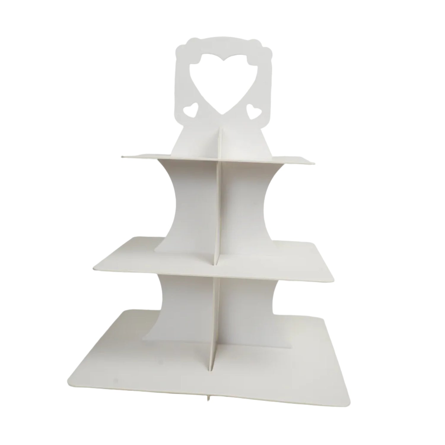 Cupcake-/Dessert-Etagere aus Karton mit Tragegriff und Sichtfenster 