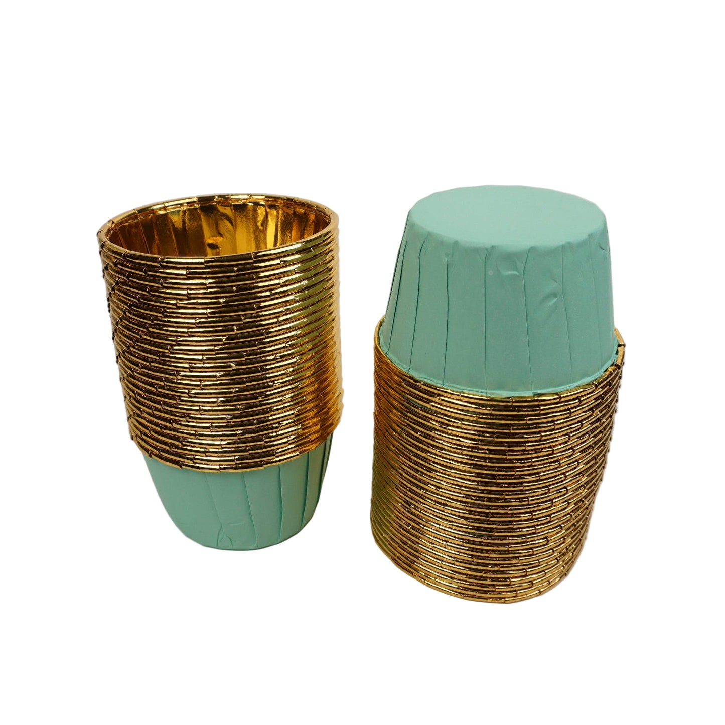 Elegante Muffinförmchen Gold-Eukalyptus – für ein festliches Ambiente