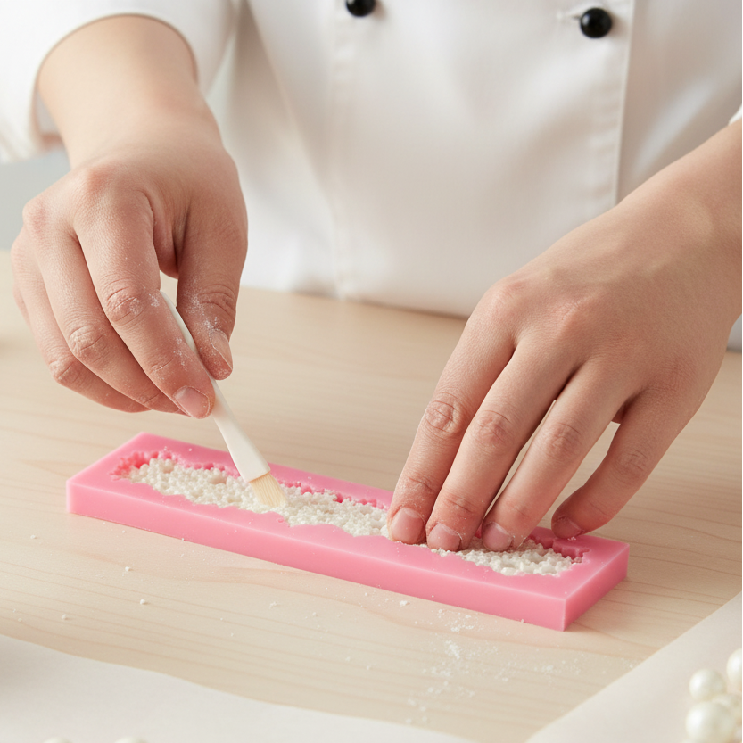 Perlen-Mould in Rosa – Silikonform für Perlenbänder