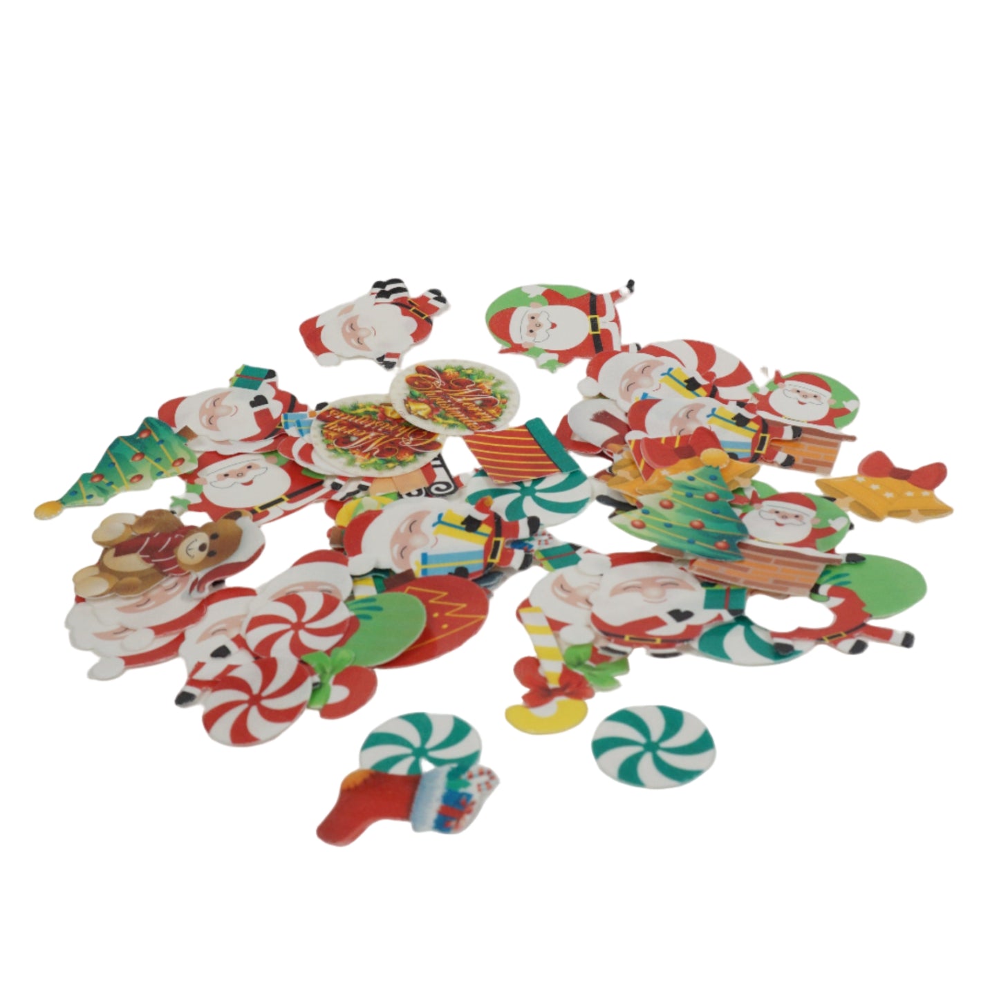 Essbare Weihnachtsdekoration - Oblaten-Aufleger mit vielen Weihnachtsmotiven