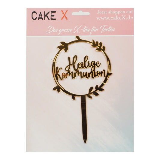 Caketopper "Heilige Kommunion" im Kreisdesign