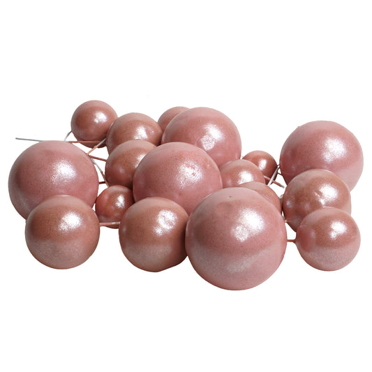 Deko Kugeln Set Perlmutt-Rosa ( 20 Stück )