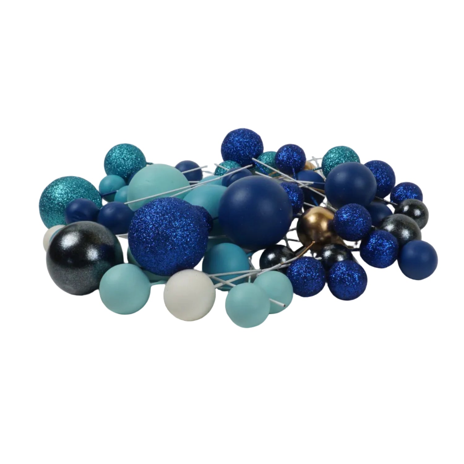 Deko Kugeln Set Blau Mix (20 Stück) – Blau-Ambiente