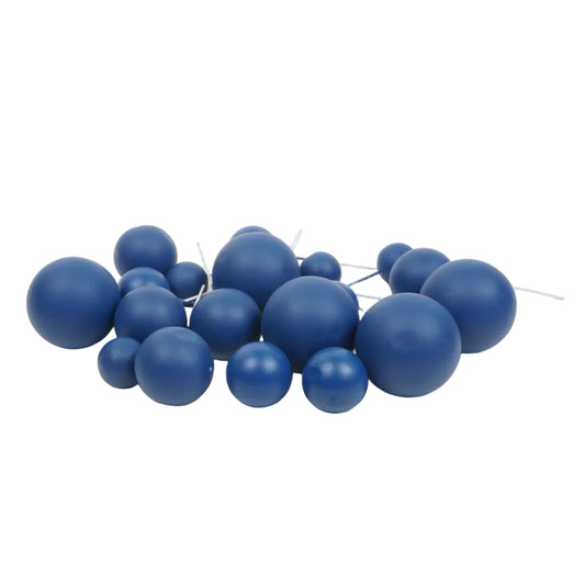Deko Kugeln Set blau 2