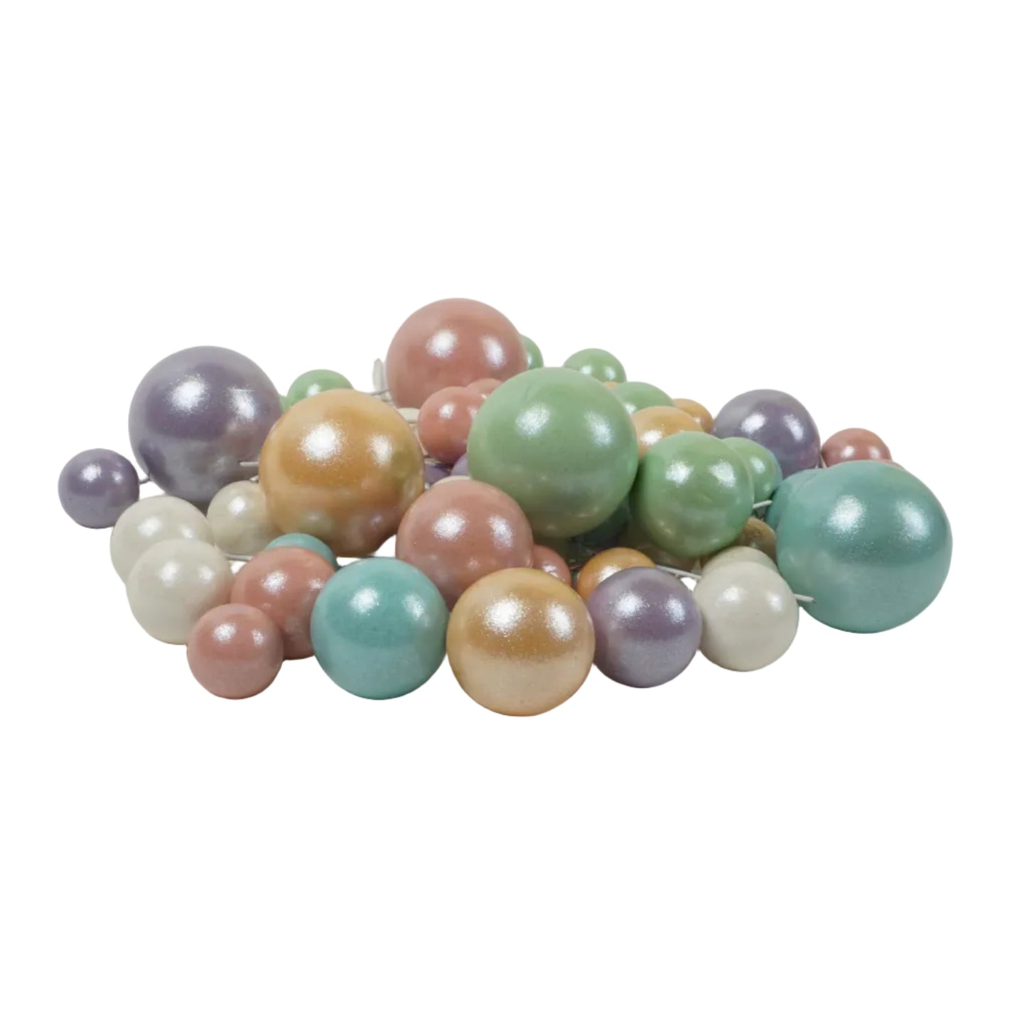 Deko Kugeln Set pastel Mix ( 20 Stück ) – Pastel-Ambiente für elegante Torten