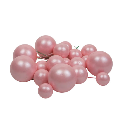 Deko Kugeln Set rosa Perlmutt ( 20 Stück )
